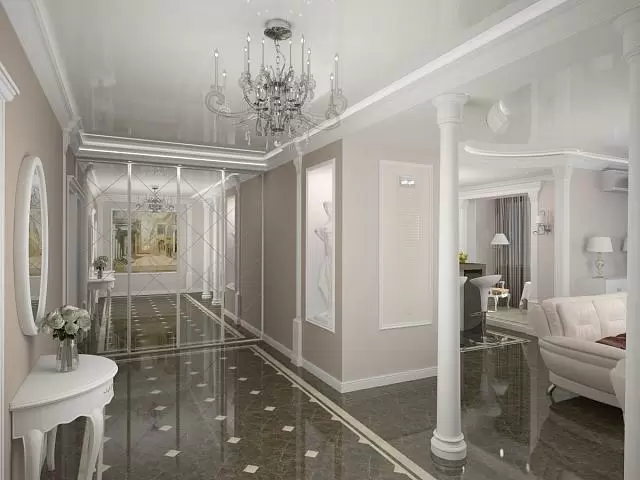 комната в классическом белом стиле