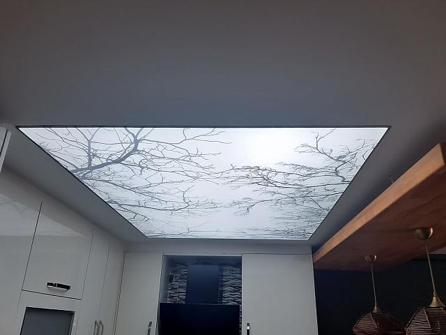 натяжной потолок double vision