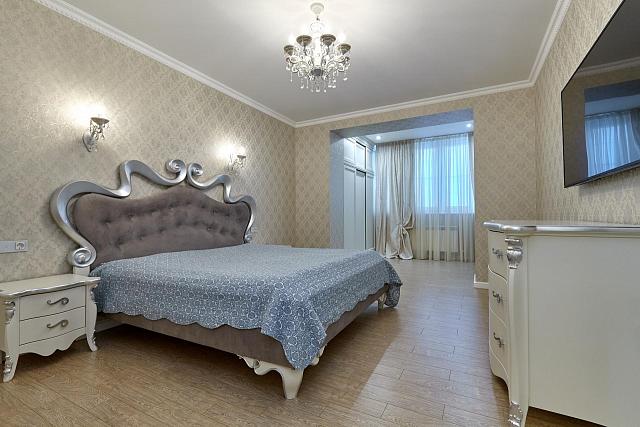 натяжные потолки Vitlau в спальне